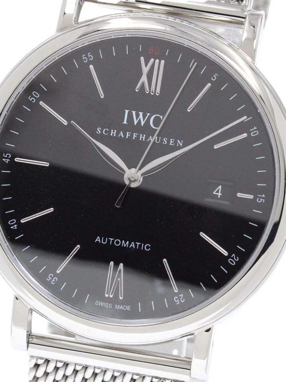 IWC SCHAFFHAUSEN Portofino IW356506 Date black Dial Automatic Men's Watch_957871